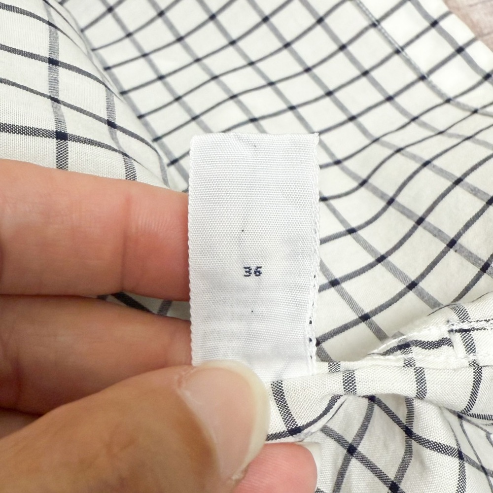 Ralph Lauren Midnight Navy Blue White Checkered Greggor Short Sleeve Button Up - Picture 9 of 12